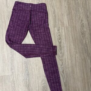 lululemon athletica Plum Textured Leggings